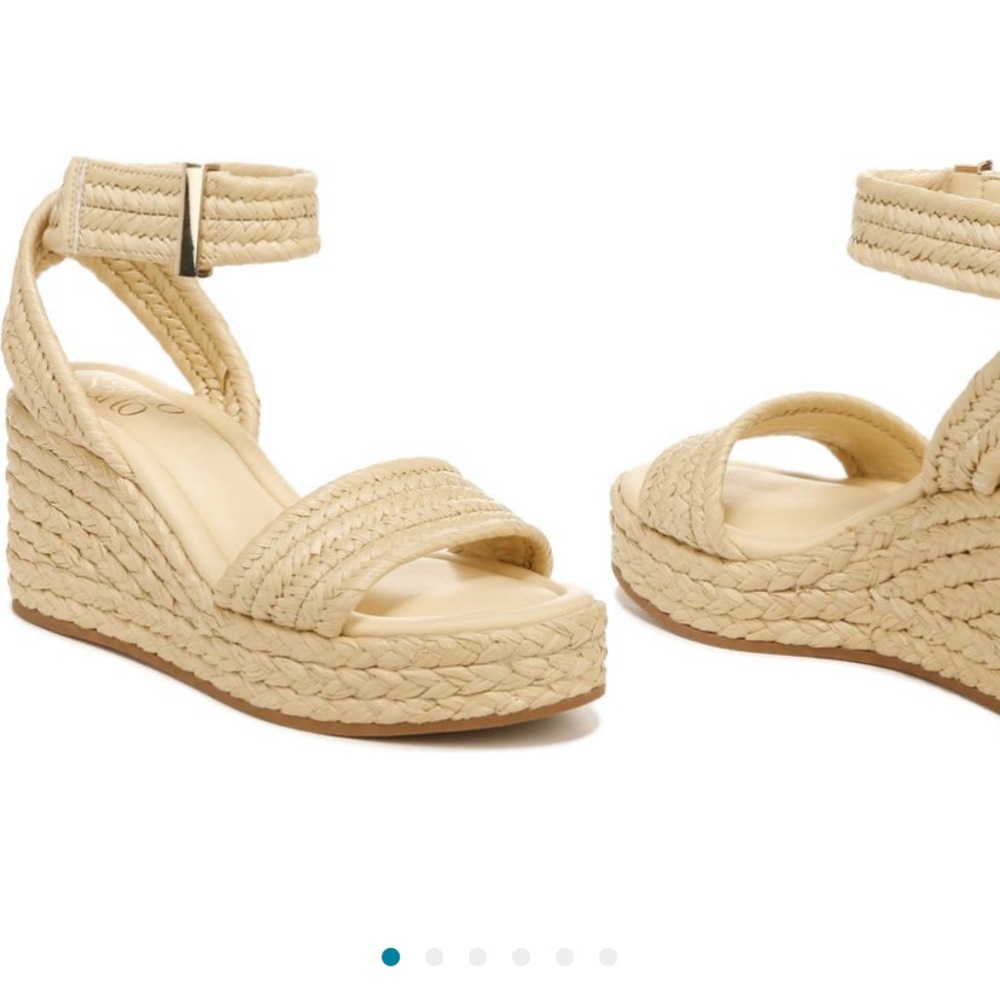 Franco Sarto Pina Ankle Strap Wedge Sandal